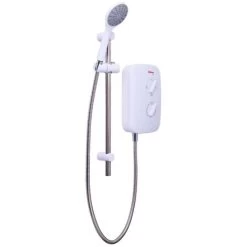 Redring Vital 9.5kw Electric Shower With Push Button White And Chrome -Elegant Store 63949434 4