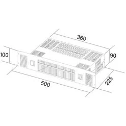 SIA PLH3 2kW White Slimline Electric Built-in Kitchen Plinth Space Heater -Elegant Store 65334792 4
