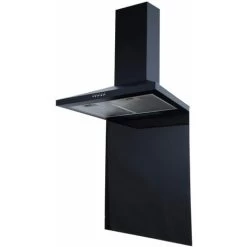 SIA SP60BL 60cm X 75cm Black Toughened Kitchen Glass Splashback