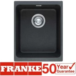 Single Bowl Undermount Kitchen Sink Matte Black - Franke KBG 110-34 MB -Elegant Store 65334855 3