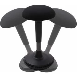 FLEXISPOT Wobble Stool Stay Active Exercise Office Chair Encourage Movement Height Adjustable Seat For Comfortable Working/standing Desk Perching Stool (Black)