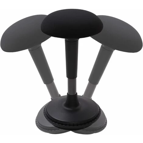 FLEXISPOT Wobble Stool Stay Active Exercise Office Chair Encourage Movement Height Adjustable Seat For Comfortable Working/standing Desk Perching Stool (Black) 1 FLEXISPOT Wobble Stool Stay Active Exercise Office Chair Encourage Movement Height Adjustable Seat For Comfortable Working/standing Desk Perching Stool (Black)