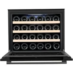 Edesa ART29647 60cm Built In Column Black Glass Wine Cooler 5 Edesa ART29647 60cm Built In Column Black Glass Wine Cooler -Elegant Store 67707158 3