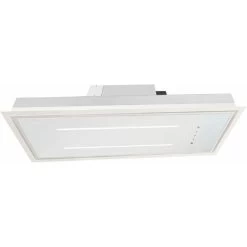 ViandPro - Aria Flush Fit Ceiling Hood 90 X 30 Black - White Glass / White Frame -Elegant Store 67718507 3