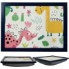 Large Wooden Soft Padded Cushioned Bean Bag Lap Dinner Laptop Food TV Tray (Dinosaurs)