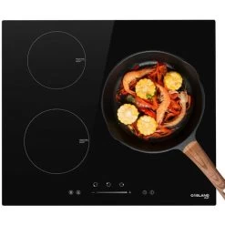 Gasland Chef IH603BF 60cm Built-in Induction Hob, 3 Zones Electric Cooktop 5800W, With Slider Touch Control, Boost Function