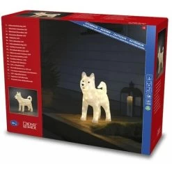 Konstsmide 43cm White Acrylic Husky Dog 88 LEDs - 3D Christmas Decoration In / Outdoor 7 Konstsmide 43cm White Acrylic Husky Dog 88 LEDs - 3D Christmas Decoration In / Outdoor -Elegant Store 72564616 4