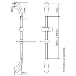Triton Seville 9.5kW Universal Electric Shower RP Enrich Madrid Rapide Caselona -Elegant Store 75021753 4