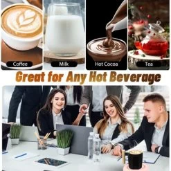 Coffee Mug Warmer&Cup Warmer For Office Desk Use, Electric Beverage Warmer, Coffee Warmer Plate For Cocoa White -Elegant Store 78327030 5