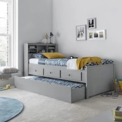 Venus Grey Guest Bed With Drawers