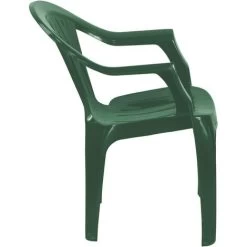 Simpa Solana Plastic Garden Chairs (Set Of 4) - GREEN -Elegant Store 81946588 4