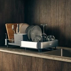 Joseph Joseph Extend Expandable Drainer With Draining Spout + Stainless Steel Liquid Soap Dispenser (85189) -Elegant Store 81977880 5