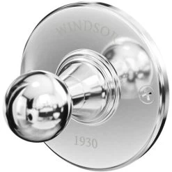 Windsor. Windsor 1930 Traditional Polished Chrome Wall Mounted Robe Hook