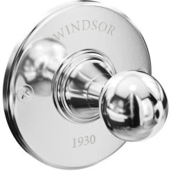 Windsor. Windsor 1930 Traditional Polished Chrome Wall Mounted Robe Hook -Elegant Store 82739782 3