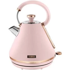 Tower Cavaletto Pyramid Kettle And 2 Slice Toaster Set Pink 6 Tower Cavaletto Pyramid Kettle And 2 Slice Toaster Set Pink -Elegant Store 83668521 3