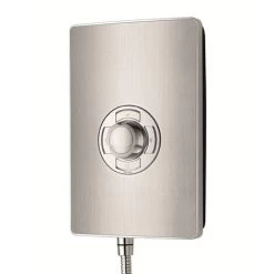 Triton Aspirante Electric Shower 8.5kW Head & Riser Brushed Steel -Elegant Store 8755467 3