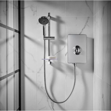 Triton Aspirante Electric Shower - Brushed Steel 9.5kW 1 Triton Aspirante Electric Shower - Brushed Steel 9.5kW