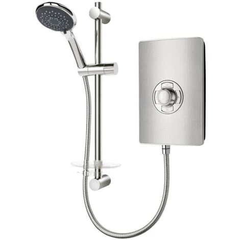 Triton Aspirante Electric Shower - Brushed Steel 9.5kW 2 Triton Aspirante Electric Shower - Brushed Steel 9.5kW - Image 2