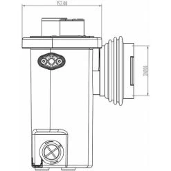 Flo-Force Max Domestic Sanitary Macerator Waste Pump White -Elegant Store 8756860 3