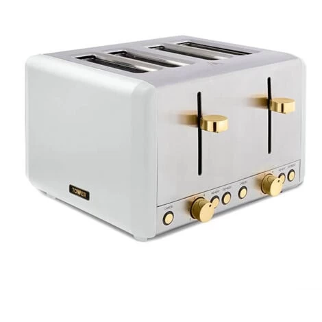 Tower Cavaletto Pyramid Kettle And 4 Slice Toaster Set Optic White 2 Tower Cavaletto Pyramid Kettle And 4 Slice Toaster Set Optic White - Image 2