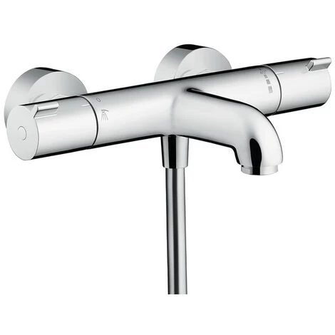 Hansgrohe Ecostat Set Thermostatic Bath/shower Mixer + Hand Shower 105mm 3 Jets + Shower Hose 125cm + Wall Bracket, Chrome 3 Hansgrohe Ecostat Set Thermostatic Bath/shower Mixer + Hand Shower 105mm 3 Jets + Shower Hose 125cm + Wall Bracket, Chrome - Image 3