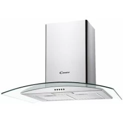 Candy CGM70NX 70cm Curved Glass Chimney Cooker Hood Stainless Steel