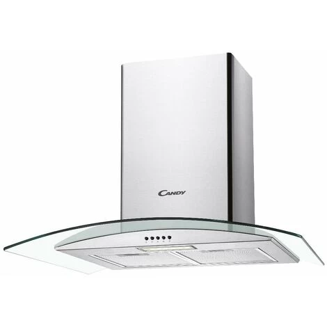 Candy CGM70NX 70cm Curved Glass Chimney Cooker Hood Stainless Steel 1 Candy CGM70NX 70cm Curved Glass Chimney Cooker Hood Stainless Steel