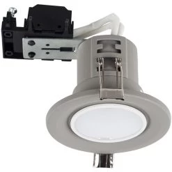 20 X Recessed Downlight Spotlights Fire Rated GU10 Ceiling Lights - Cement - No Bulbs