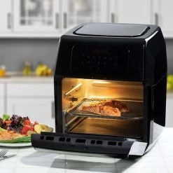 Daewoo 12L Digital Rotisserie Air Fryer Oven 1800W Black SDA1551GE -Elegant Store 98796050 3