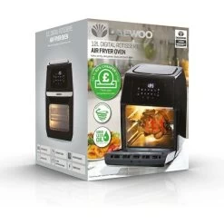 Daewoo 12L Digital Rotisserie Air Fryer Oven 1800W Black SDA1551GE -Elegant Store 98796050 5