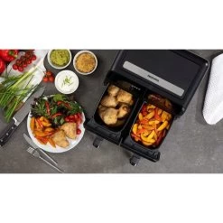 Daewoo XL 8L Digital Double Drawer Dual Zone Air Fryer SDA2310GE -Elegant Store 98796052 3