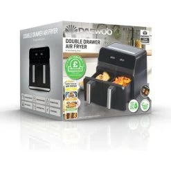 Daewoo XL 8L Digital Double Drawer Dual Zone Air Fryer SDA2310GE -Elegant Store 98796052 5