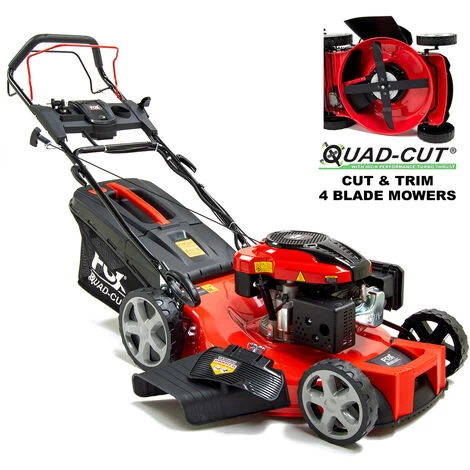 Fox Quad-Cut 560E 22" Electric Start Self Propelled Petrol Lawn Mower 1 Fox Quad-Cut 560E 22" Electric Start Self Propelled Petrol Lawn Mower